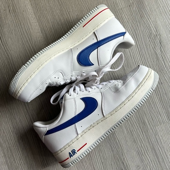 Nike Other - [9] Men’s Nike Air Force 1’s 07’ White & Royal Blue Original Box DX-2660-100